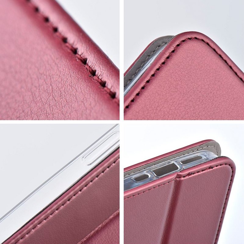 Funda COOL Flip Cover para Oppo Reno 13 Pro 5G Liso Burgundy