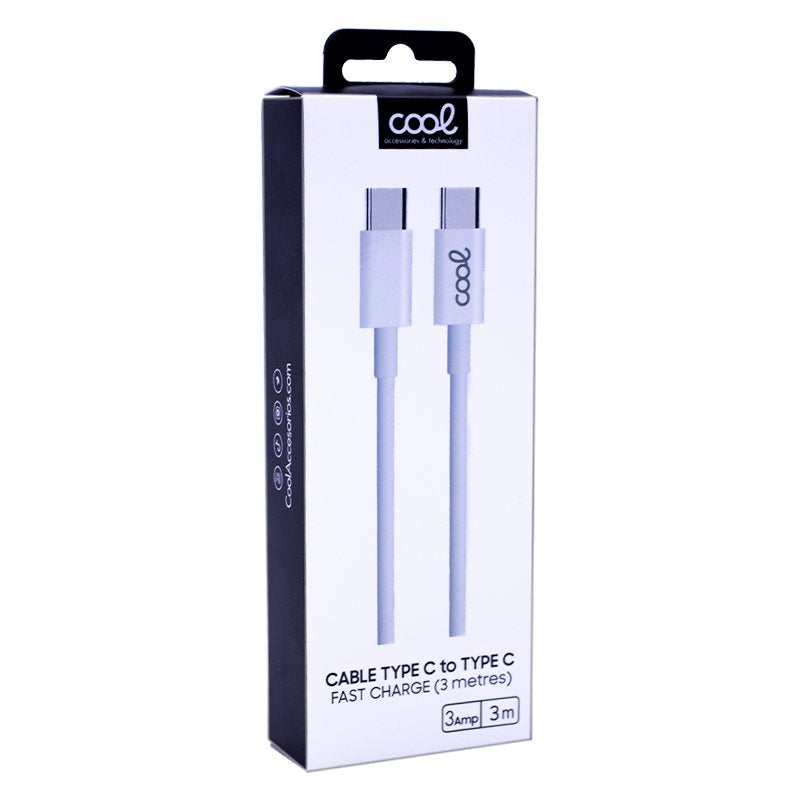 Cable USB Tipo-C a USB 2.4A (3 m) – Carga Rápida Extra Largo