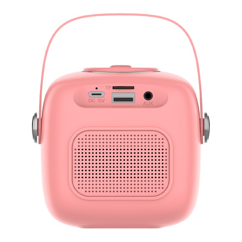 Altavoz Bluetooth Universal Música 6W COOL Mini Karaoke + 1 Micrófono Rosa