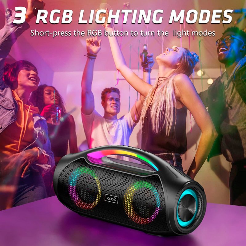 Altavoz Música Universal Bluetooth Marca COOL Unique (30W) Negro