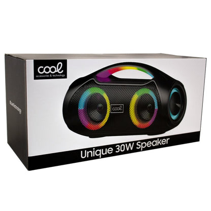 Altavoz Música Universal Bluetooth Marca COOL Unique (30W) Negro