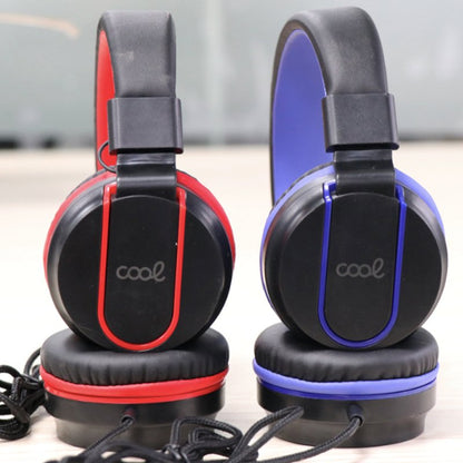 Auriculares Cascos Jack 3,5 mm COOL Toronto Negro-Rojo