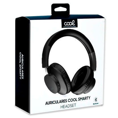Auriculares Stereo Bluetooth Cascos COOL Smarty Negro