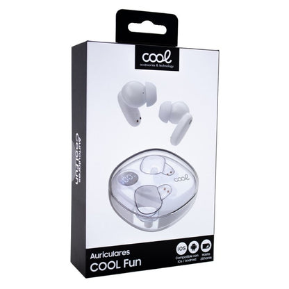 Auriculares Stereo Bluetooth Dual Earbuds COOL Fun Blanco