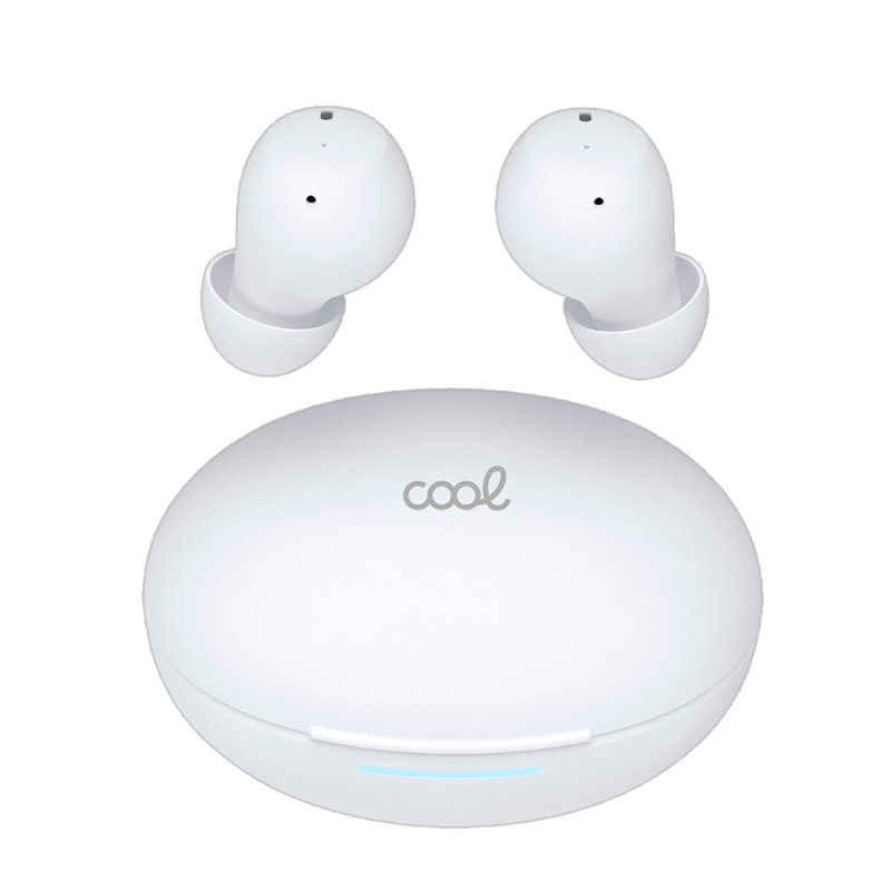 Auriculares Stereo Bluetooth Earbuds ANC COOL Pocket Blanco