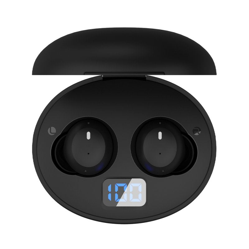 Auriculares Stereo Bluetooth Earbuds ANC COOL Pocket Negro