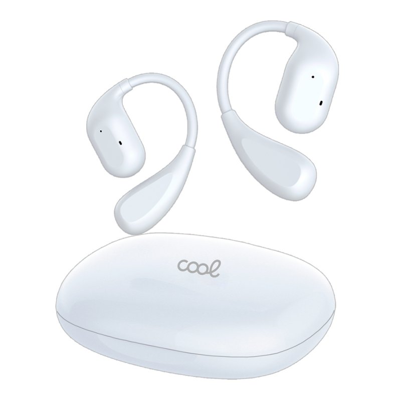 Auriculares Stereo Bluetooth Earbuds COOL Moon (Oído Libre) Blanco
