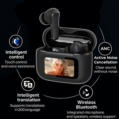 Auriculares Stereo Bluetooth Earbuds TWS COOL Iria AI (ANC, Traducción, IA) Negro