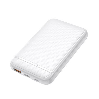 Bateria Externa Power Bank 5000 mAh COOL (2 Cables: TIPO C / Lightning) Blanco