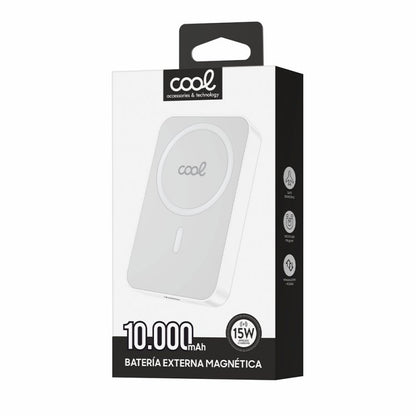 Bateria Externa Universal Power Bank 10.000 mAh Magnética COOL Blanco