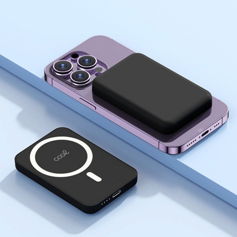 Bateria Externa Universal Power Bank 10.000 mAh Magnética COOL Negro