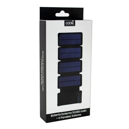 Bateria Externa Universal Power Bank Solar 10.000 mAh con 4 Paneles Solares COOL
