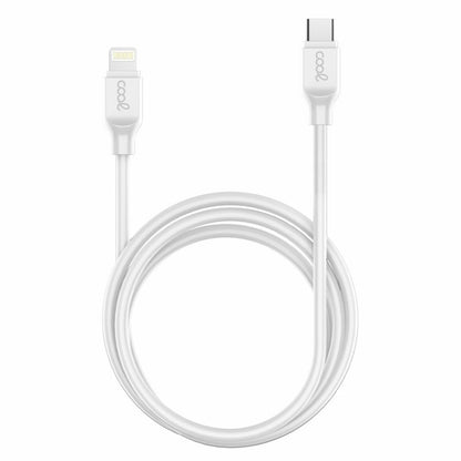 Cable USB Compatible COOL Universal TIPO-C a Lightning (1.2 metros) Blanco