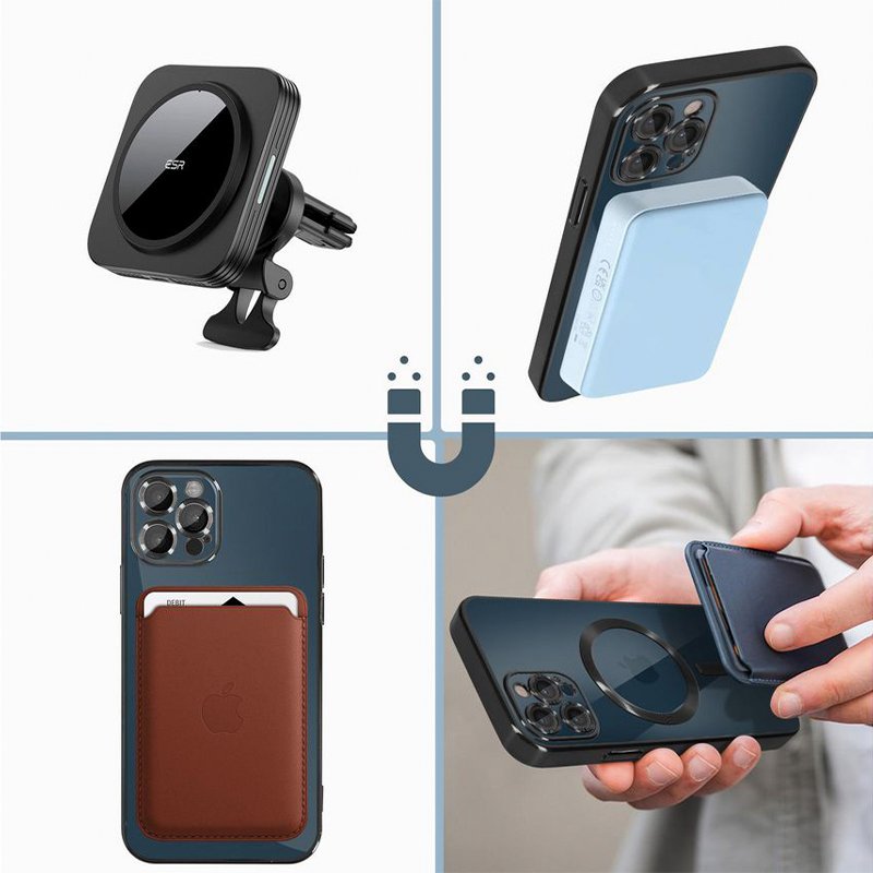 Carcasa COOL para iPhone 17 Magnética Borde Plata