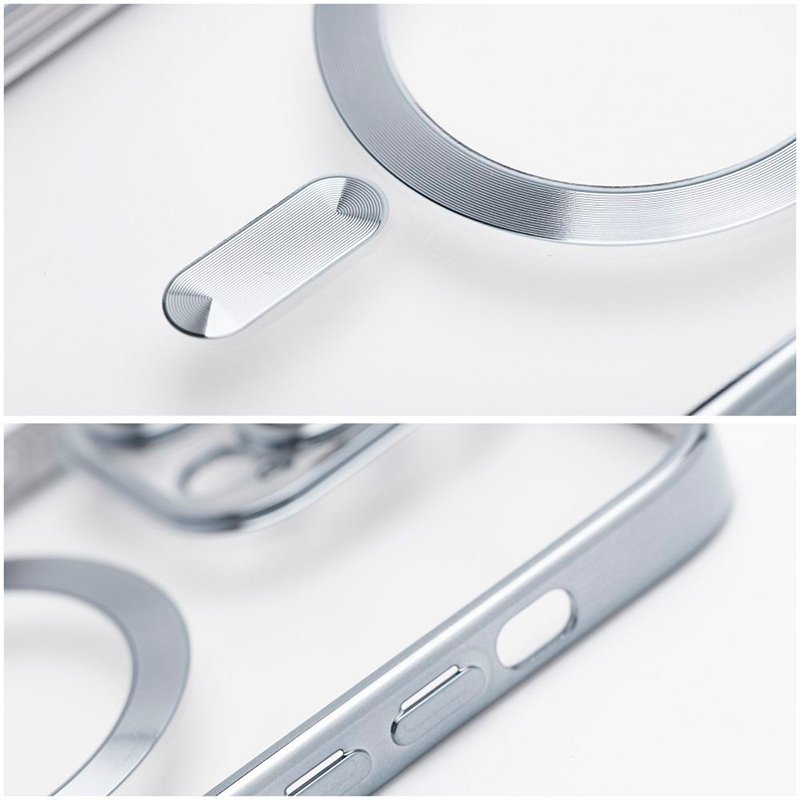 Carcasa COOL para iPhone 17 Pro Magnética Borde Plata
