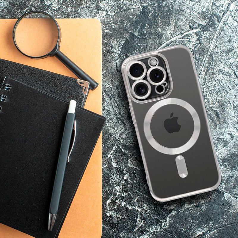 Carcasa COOL para iPhone 17 Pro Magnética Borde Plata
