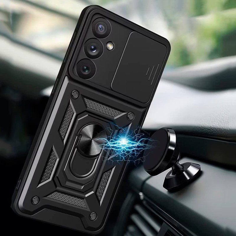 Carcasa COOL para iPhone 17 Pro Max Hard Ring Negro
