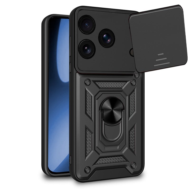 Carcasa COOL para iPhone 17 Pro Max Hard Ring Negro