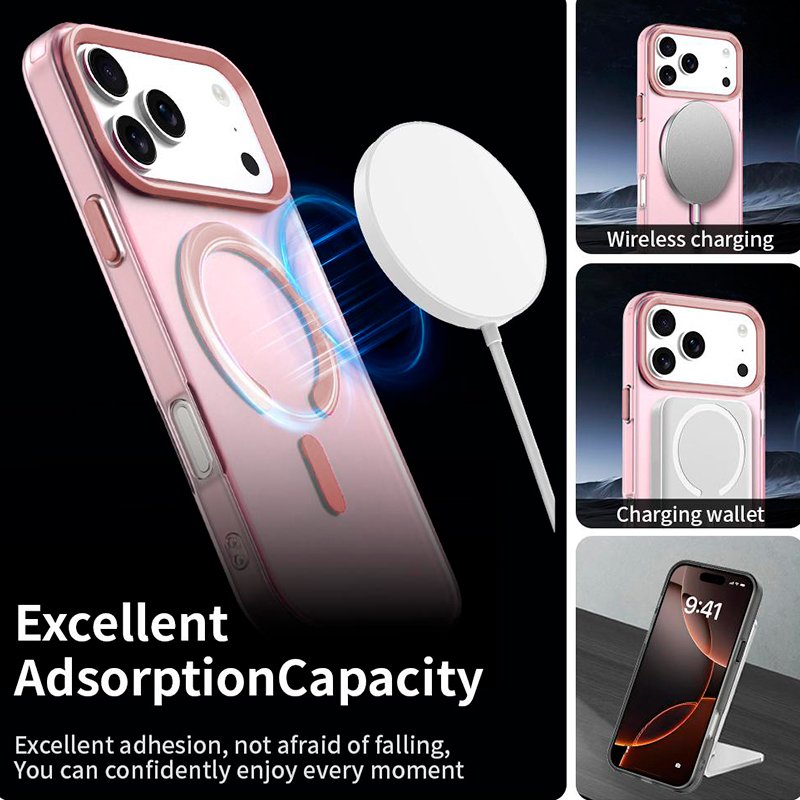 Carcasa COOL para iPhone 17 Pro Max Magnética Colorful Rosa