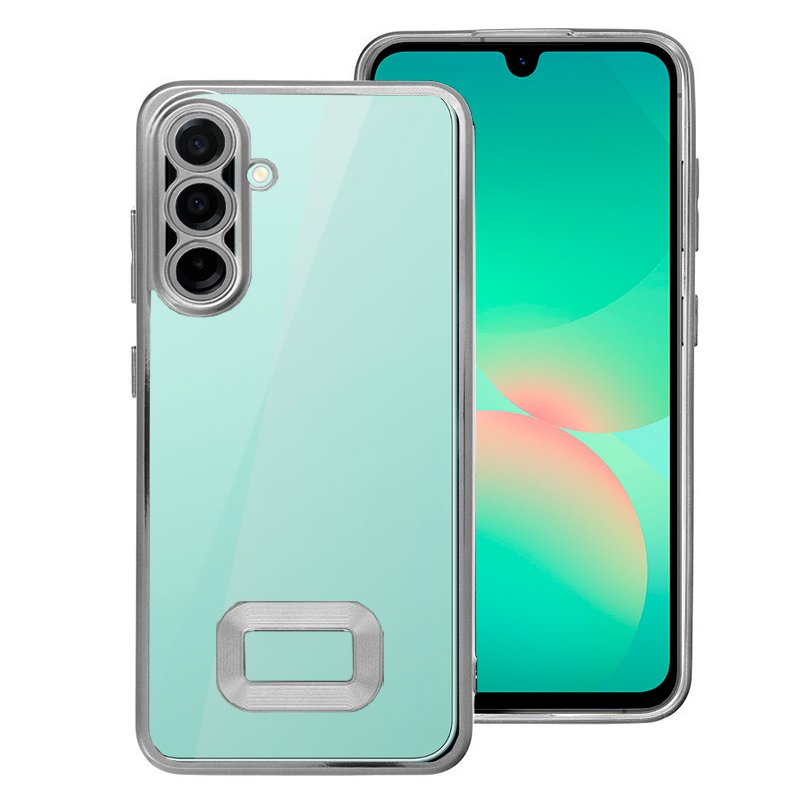 Carcasa COOL para Samsung A266 Galaxy A26 5G / A17 / A17 5G Borde Metalizado (Plata)