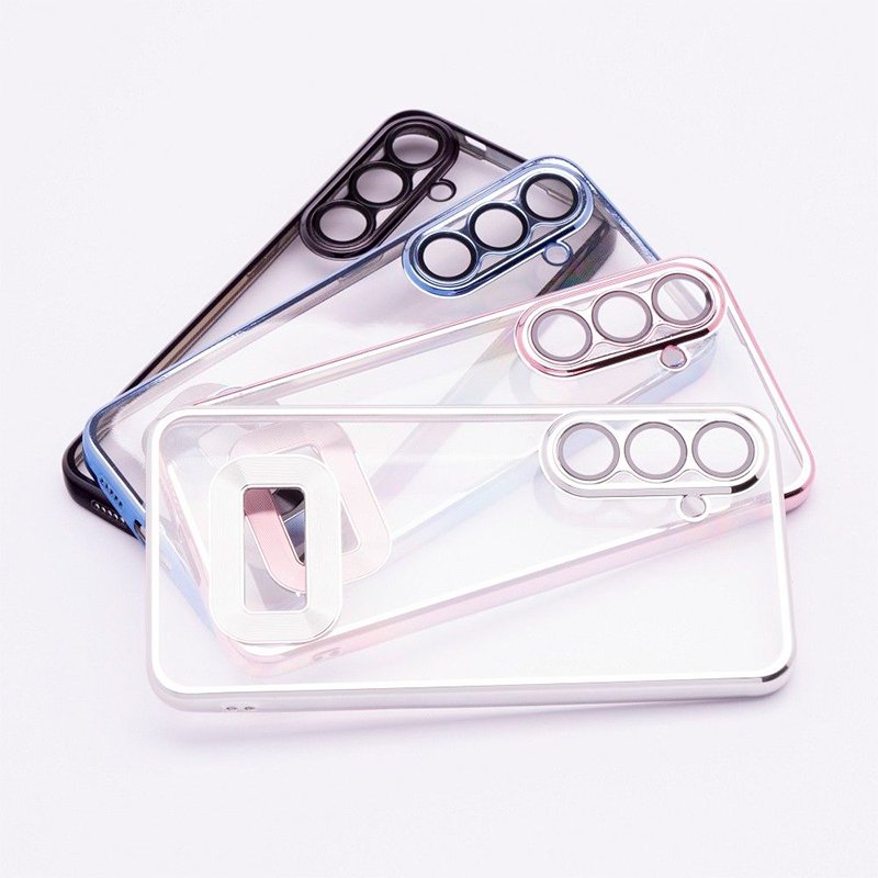 Carcasa COOL para Samsung A266 Galaxy A26 5G / A17 / A17 5G Borde Metalizado (Plata)