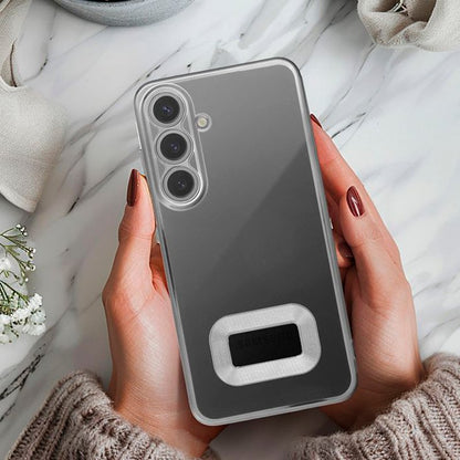 Carcasa COOL para Samsung A266 Galaxy A26 5G / A17 / A17 5G Borde Metalizado (Plata)