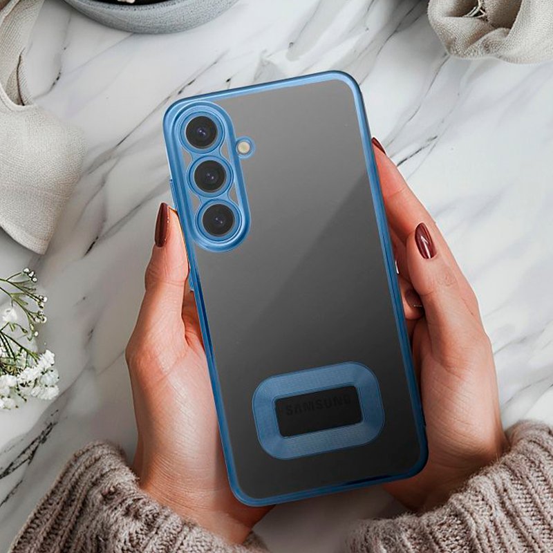 Carcasa COOL para Samsung A366 Galaxy A36 5G Borde Metalizado (Azul)