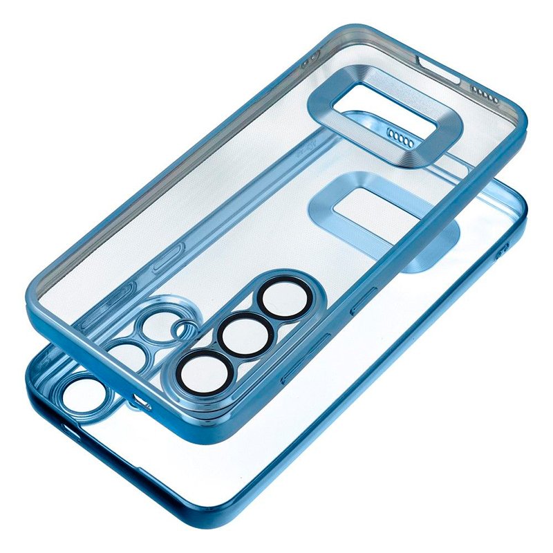 Carcasa COOL para Samsung A366 Galaxy A36 5G Borde Metalizado (Azul)