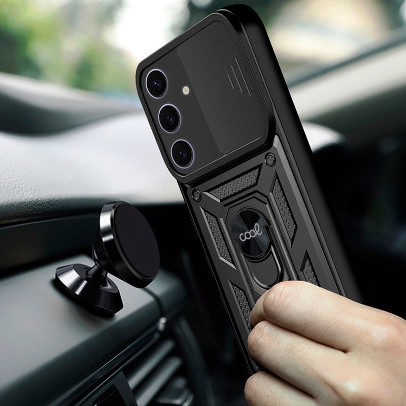 Carcasa COOL para Samsung S921 Galaxy S24 / S25 Hard Ring Negro