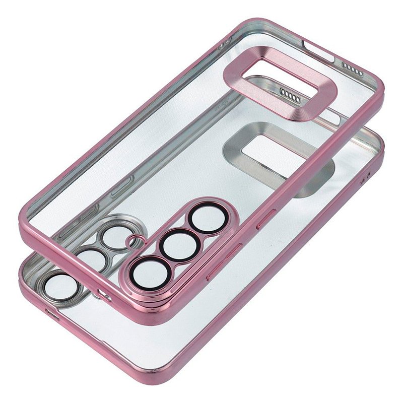 Carcasa COOL para Xiaomi Redmi A3 Borde Metalizado (Rosa)
