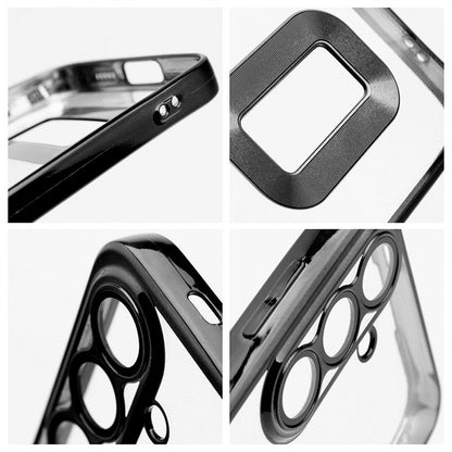 Carcasa COOL para Xiaomi Redmi Note 14 5G Borde Metalizado (Negro)