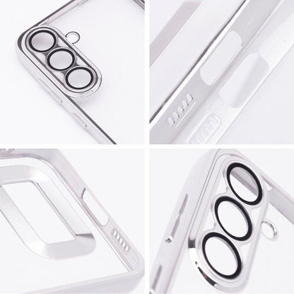 Carcasa COOL para Xiaomi Redmi Note 14 Pro 5G / Note 14 Pro Plus 5G / Poco X7 Borde Metalizado (Plata)