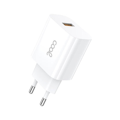 Cargador Red Conector Tipo-C (2.4 Amp) Universal COOL Kit 2 en 1 Blanco