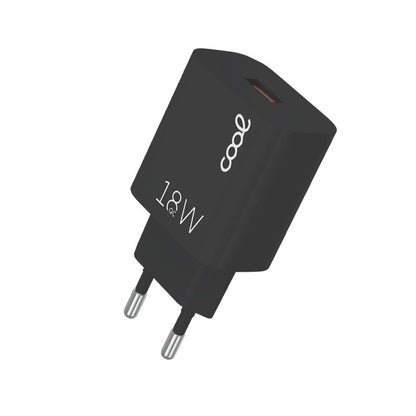 Cargador Red Conector Tipo-C Universal 3Amp (Carga Rápida) COOL Kit 2 en 1 Negro