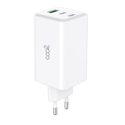 Cargador Red Universal Ultra Fast PD Port x3 (2x Tipo-C + 1x USB) COOL 100W GaN Blanco