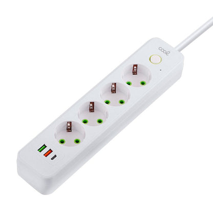 Cargador Universal Multipuerto COOL (Regleta 7 Puertos) Blanco
