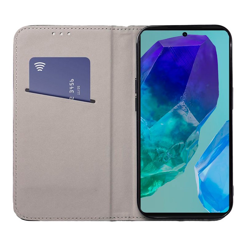 Funda COOL Flip Cover para Samsung M556 Galaxy M55 5G Liso Negro