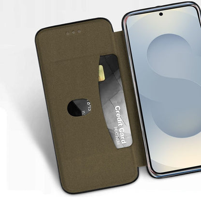 Funda COOL Flip Cover para Samsung S921 Galaxy S24 / S25 Elegance Plata