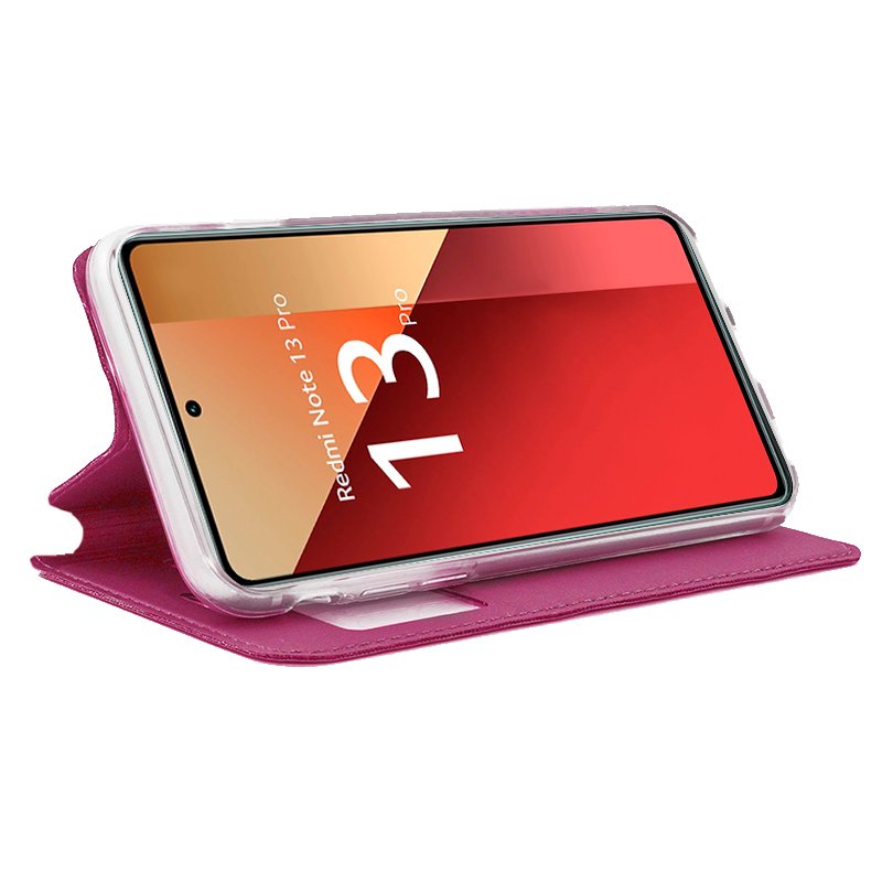 Funda COOL Flip Cover para Xiaomi Redmi Note 13 Pro / Note 14S / Poco M6 Pro Liso Rosa