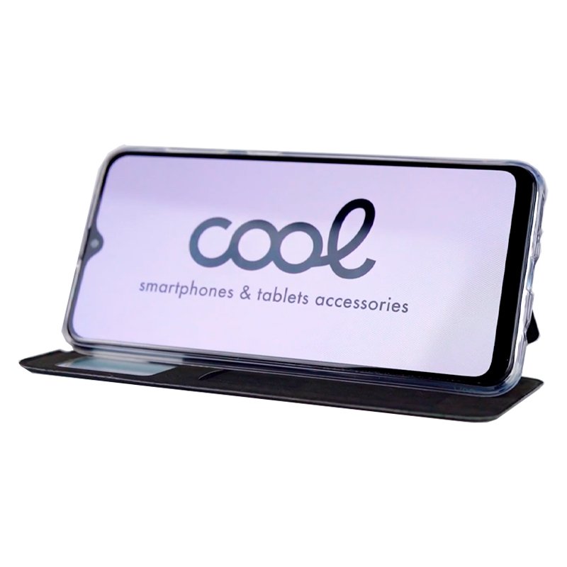 Funda COOL Flip Cover para ZTE Blade A75 5G Liso Negro