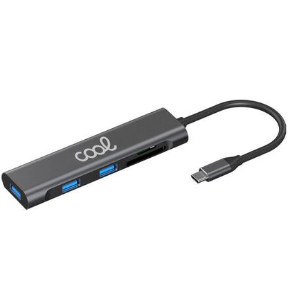 Hub Tipo-C Universal COOL 5 en 1 (3 x USB 3.0 + SD + Micro SD)