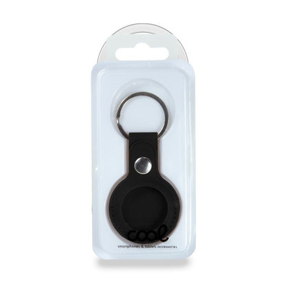 Llavero Protector COOL Compatible con AirTag Polipiel Negro