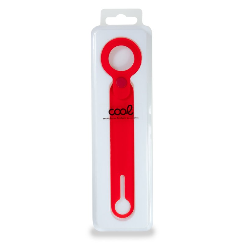 Loop Funda COOL Compatible con AirTag Silicona Rojo