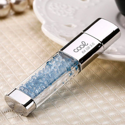 Pen Drive USB x64 GB 3.0 COOL Crystal Celeste