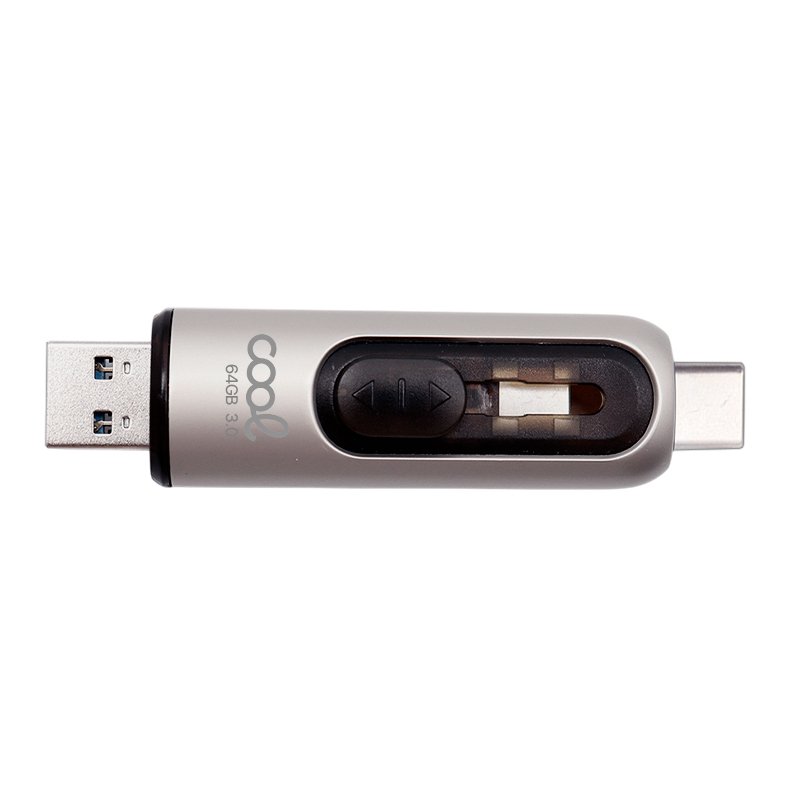 Pen Drive USB x64 GB 3.0 COOL Tipo-C / USB (2 en 1)