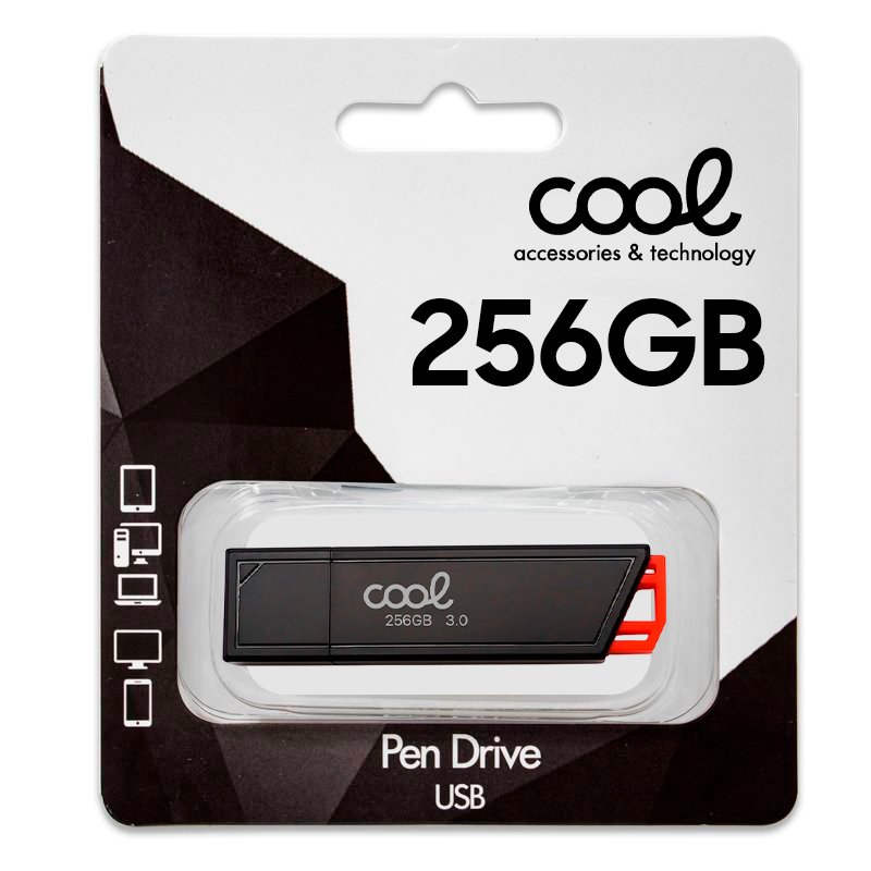 Pen Drive x USB 256 GB 3.0 COOL Lancer Rojo