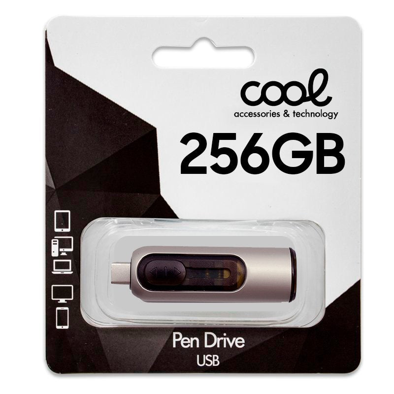 Pen Drive x USB 256 GB 3.0 COOL Tipo-C / USB (2 en 1)