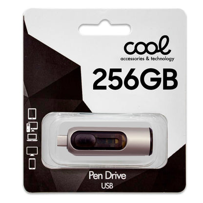 Pen Drive x USB 256 GB 3.0 COOL Tipo-C / USB (2 en 1)