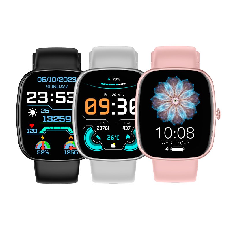 Smartwatch COOL Border Silicona Gris (Llamadas, Salud, Deporte)