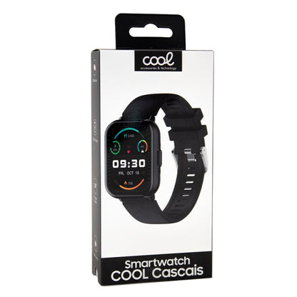 Smartwatch COOL Cascais Silicona Negro (Llamadas, Salud, Deporte)